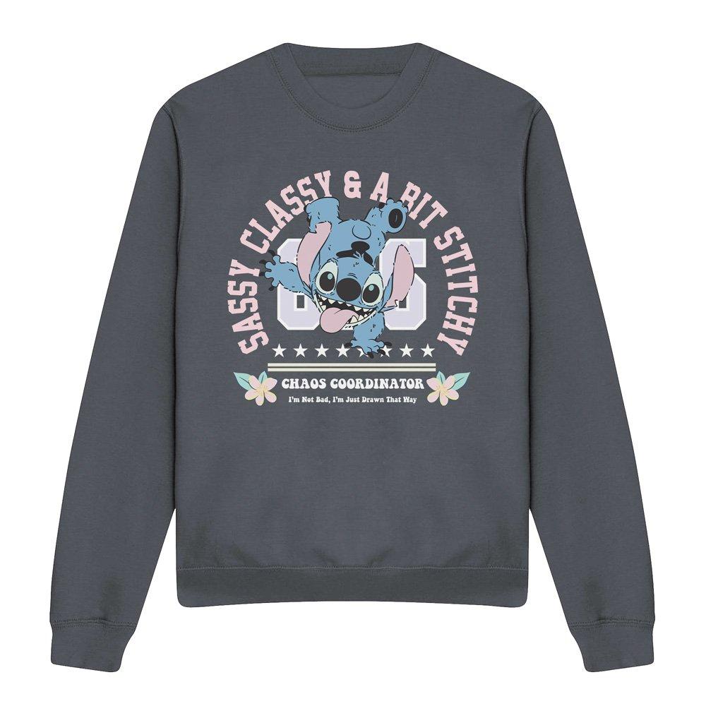 Charcoal - Disney - Lilo And Stitch Chaos Coordinator Adult Crew Sweat - 4