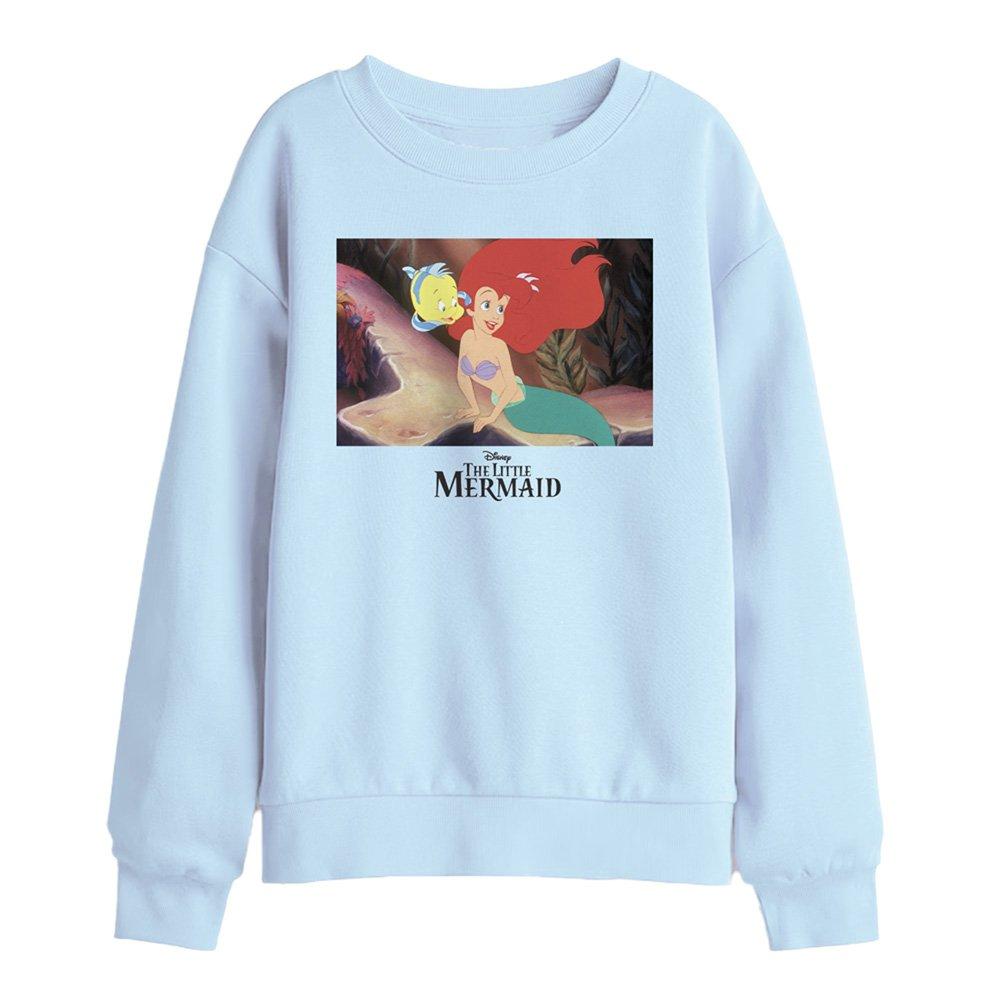 Light Blue - Disney - Little Mermaid Animation Still Kids Sweatshirt Li - 1