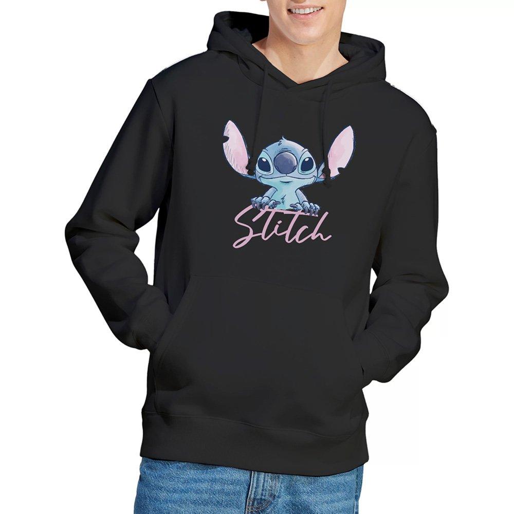 Black - Disney - Stitch Watercolour Hoodie Black - 1