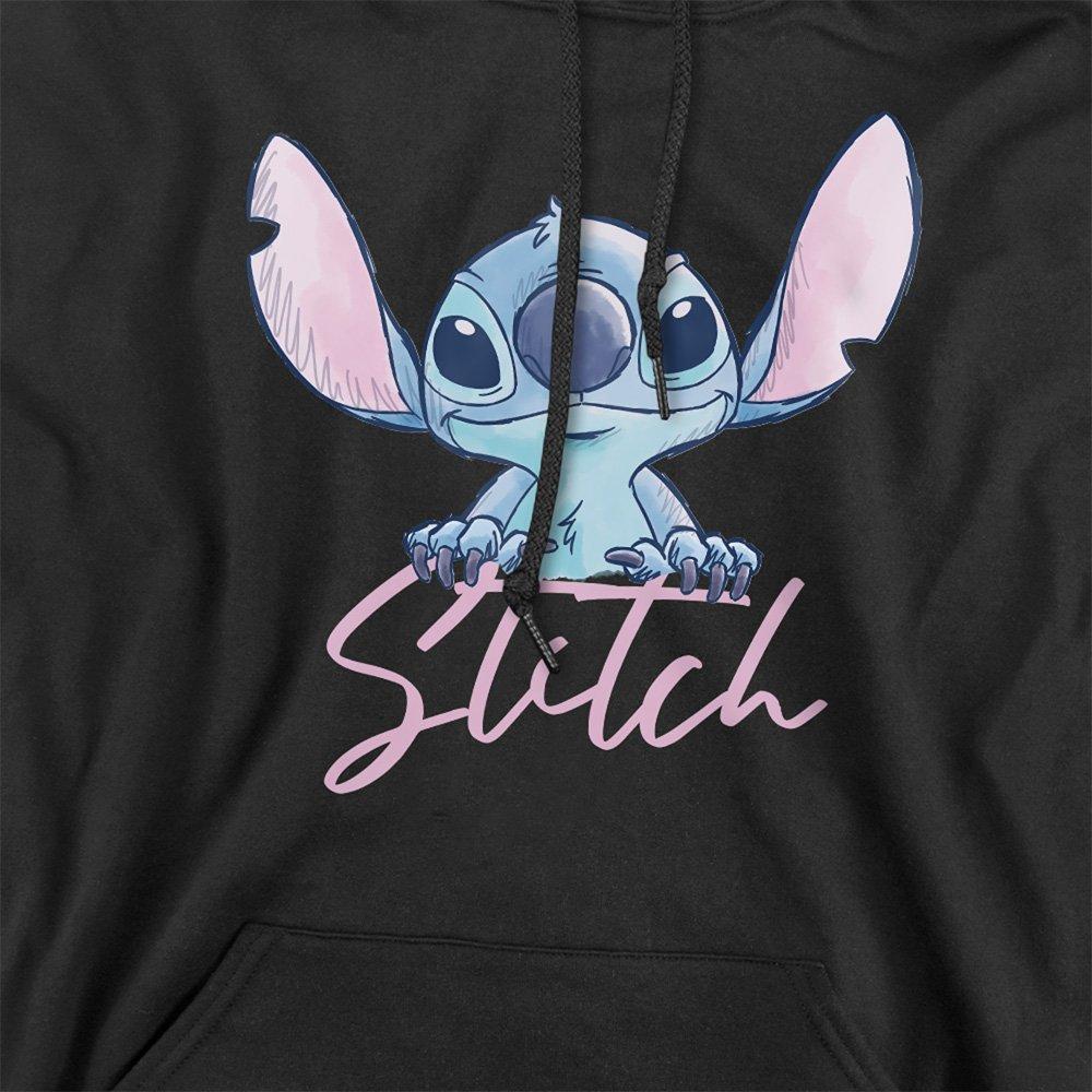 Black - Disney - Stitch Watercolour Hoodie Black - 2