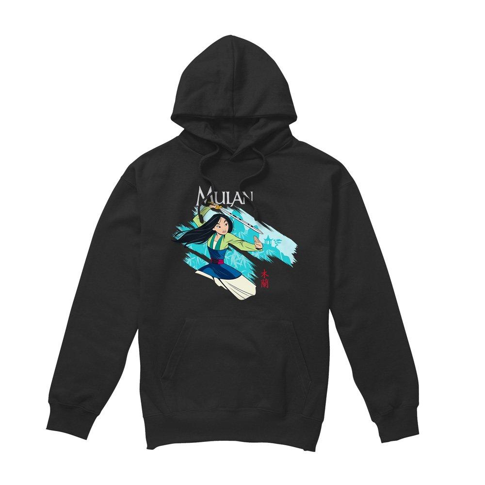 Black - Disney - Mulan Sword in the Wind Mens Hoodie Black - 4