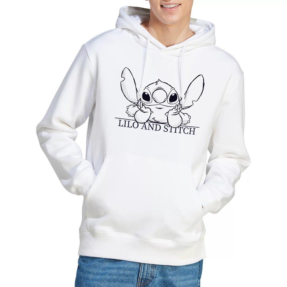 White - Disney - Lilo & Stitch Relax Sketch Hoodie White - 1