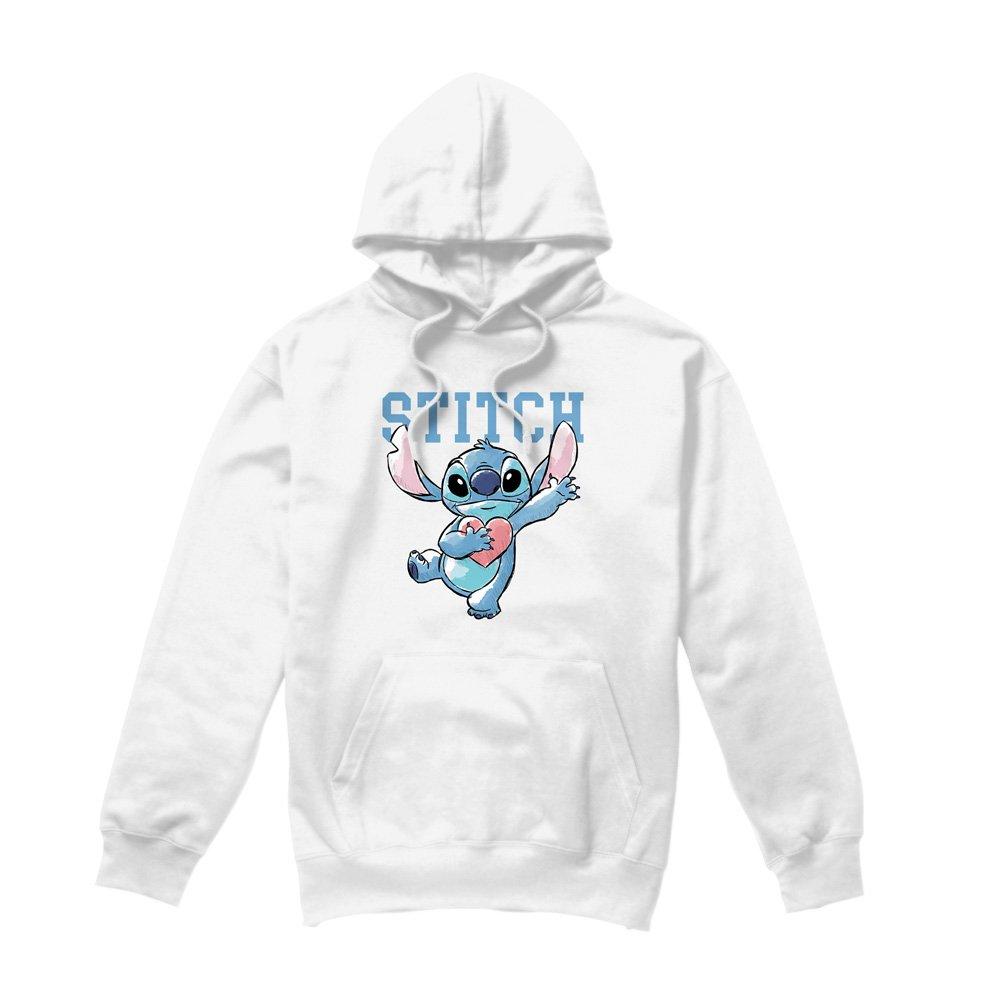 White - Disney - Lilo & Stitch Clutching Hearts Hoodie White - 4