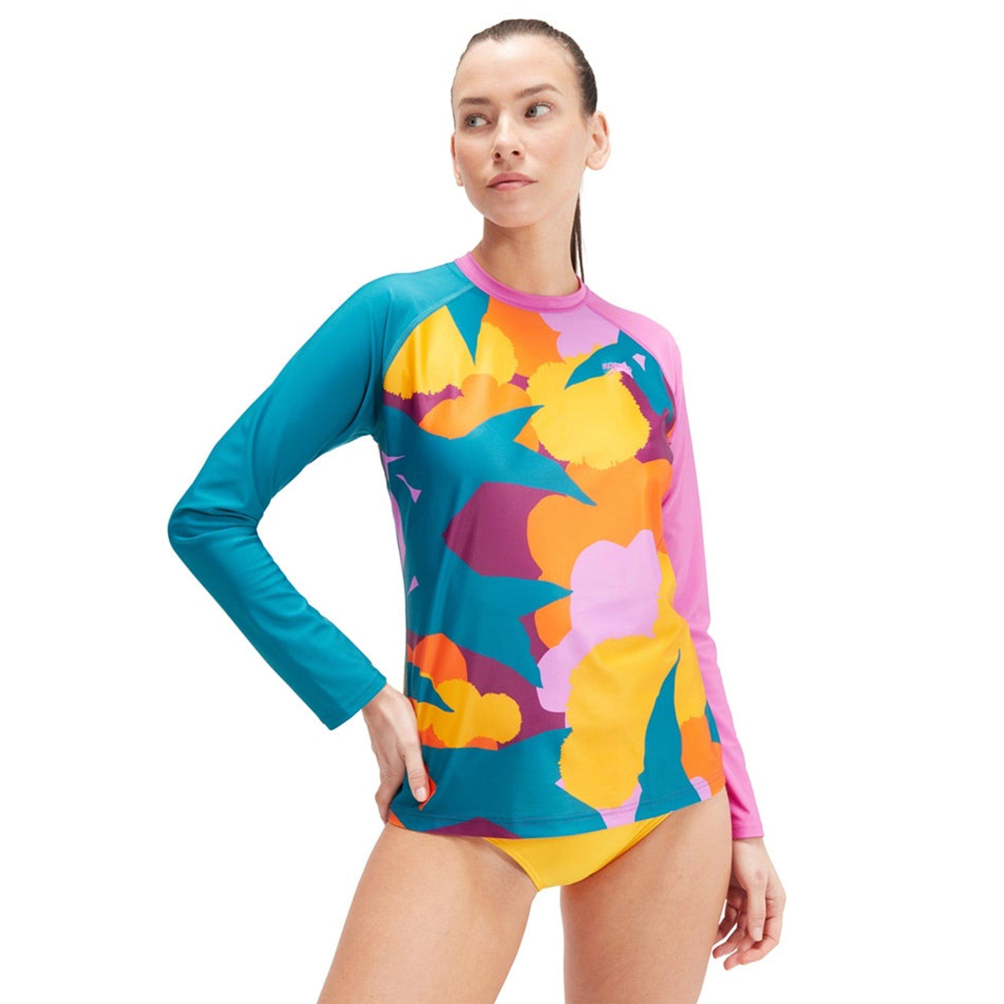 Oce/Dep/Berry - Speedo - Printed Long Sleeve Swim Tee - 2