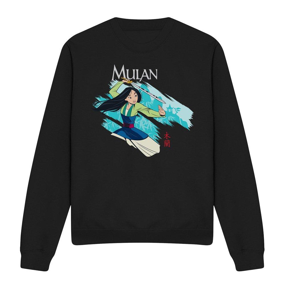 Black - Disney - Mulan Sword in the Wind Sweatshirt Black - 4
