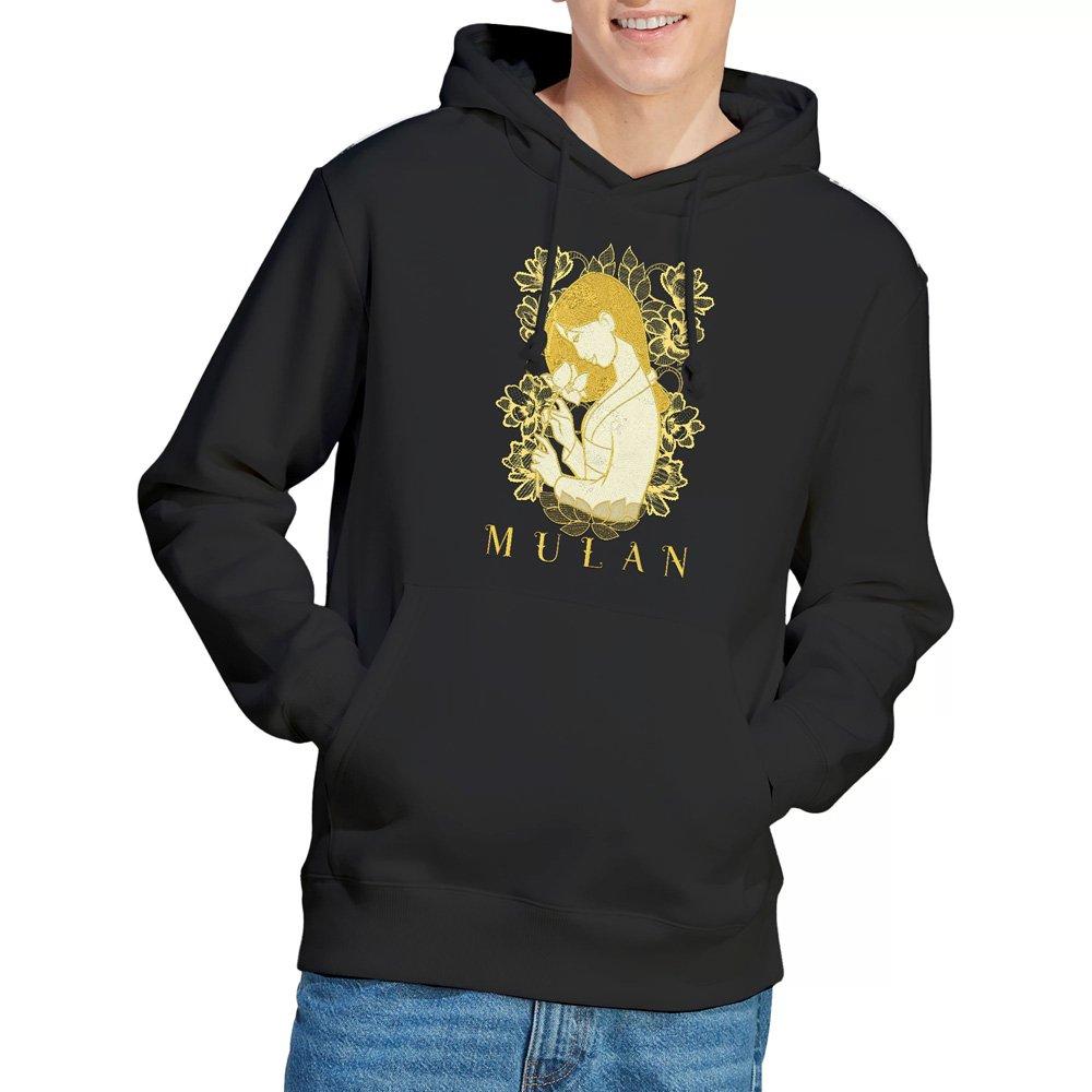 Black - Disney - Mulan Golden Garden Mens Hoodie Black - 1