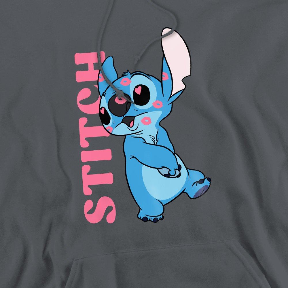 Charcoal - Disney - Lilo & Stitch Covered in Kisses Hoodie Charcoal - 2