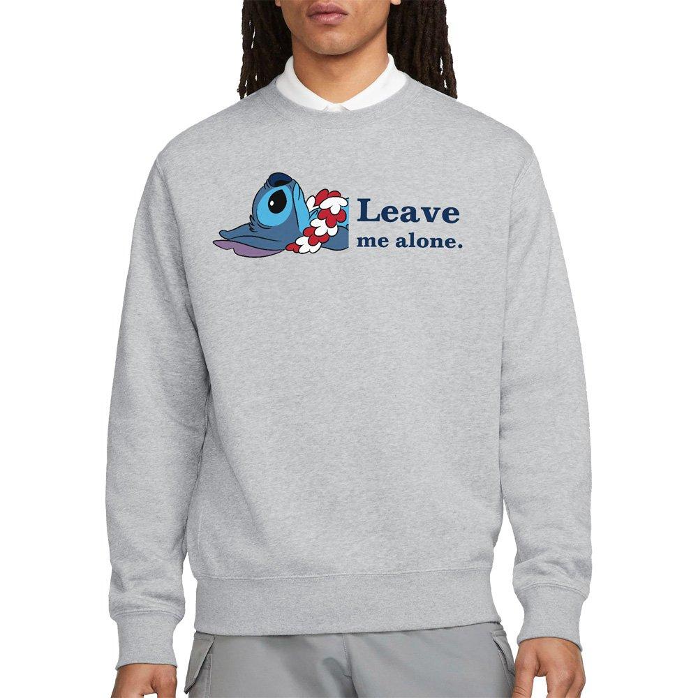 Light Grey - Disney - Lilo & Stitch Leave Me Alone Sweatshirt Light Grey - 1