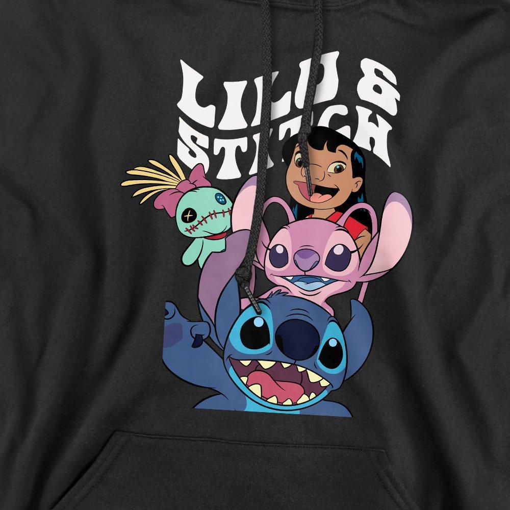 Black - Disney - Lilo & Stitch Character Montage Hoodie Black - 2