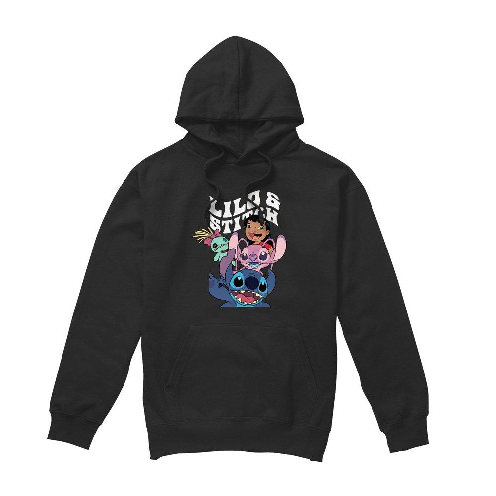 Black - Disney - Lilo & Stitch Character Montage Hoodie Black - 4
