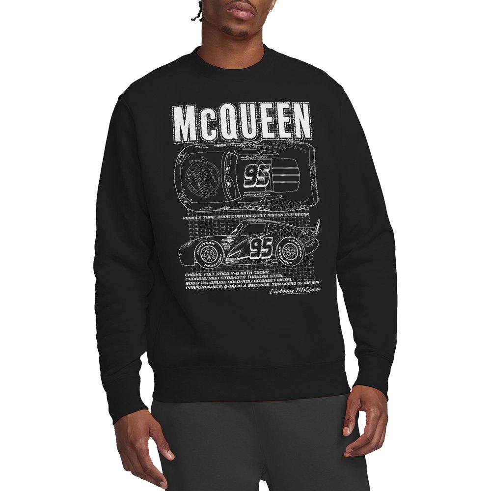 Black - Disney - Cars Lightning McQueen Outline Sweatshirt Black - 1