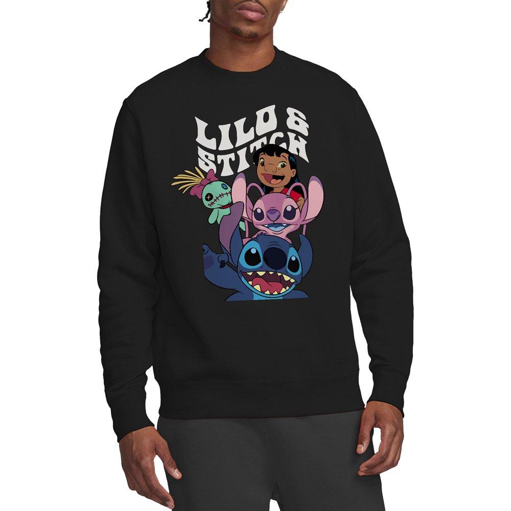 Black - Disney - Lilo & Stitch Character Montage Sweatshirt Black - 1