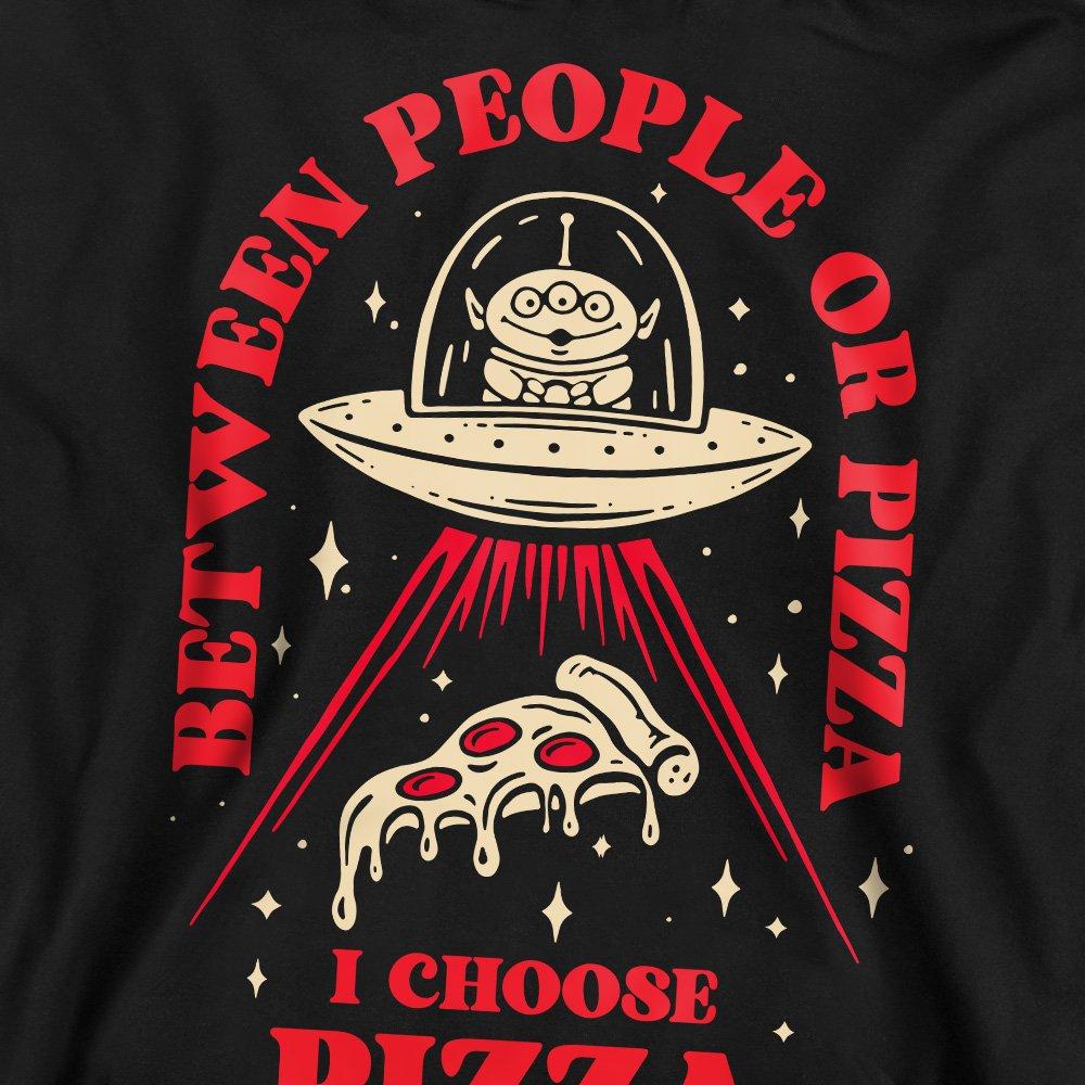 Black - Disney - Toy Story Pizza Or People Sweatshirt Black - 2