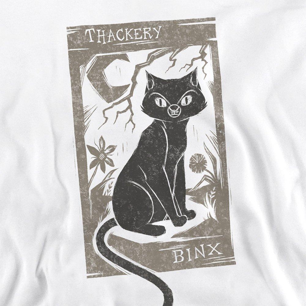 White - Disney - Hocus Pocus Woodcut Thackery Binx Sweatshirt Whit - 2