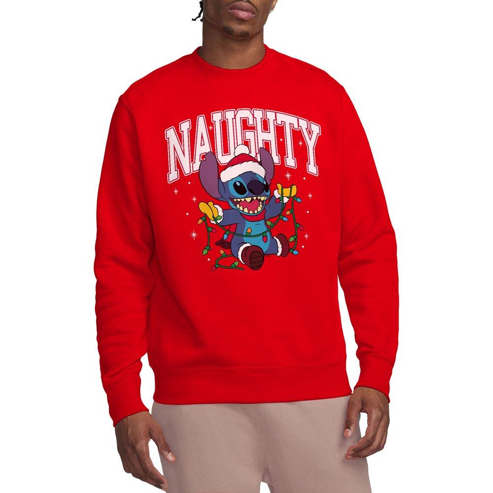 Red - Disney - Lilo & Stitch Naughty Stitch Christmas Lights Swea - 1