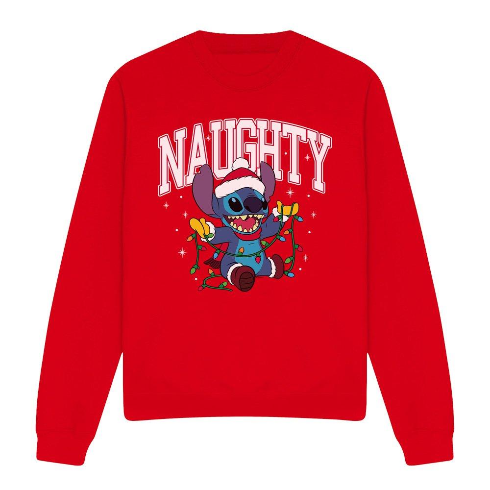Red - Disney - Lilo & Stitch Naughty Stitch Christmas Lights Swea - 4