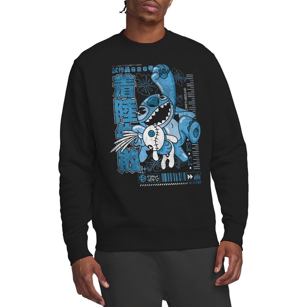 Black - Disney - Lilo And Stitch Manga Jump Sweatshirt Black - 1