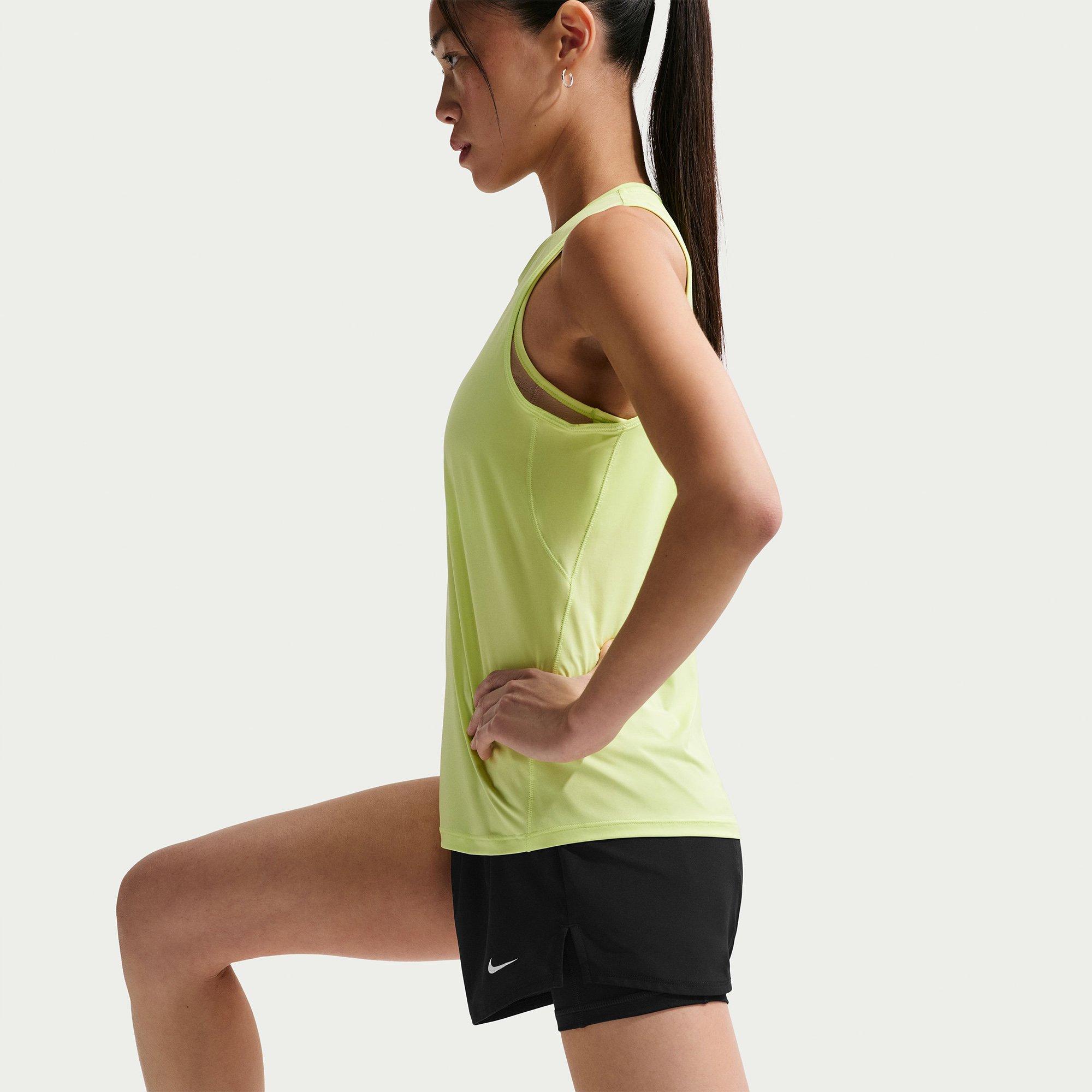 Black/White - Nike - Dri FIT One Womens 2 In 1 Performance Shorts - 4