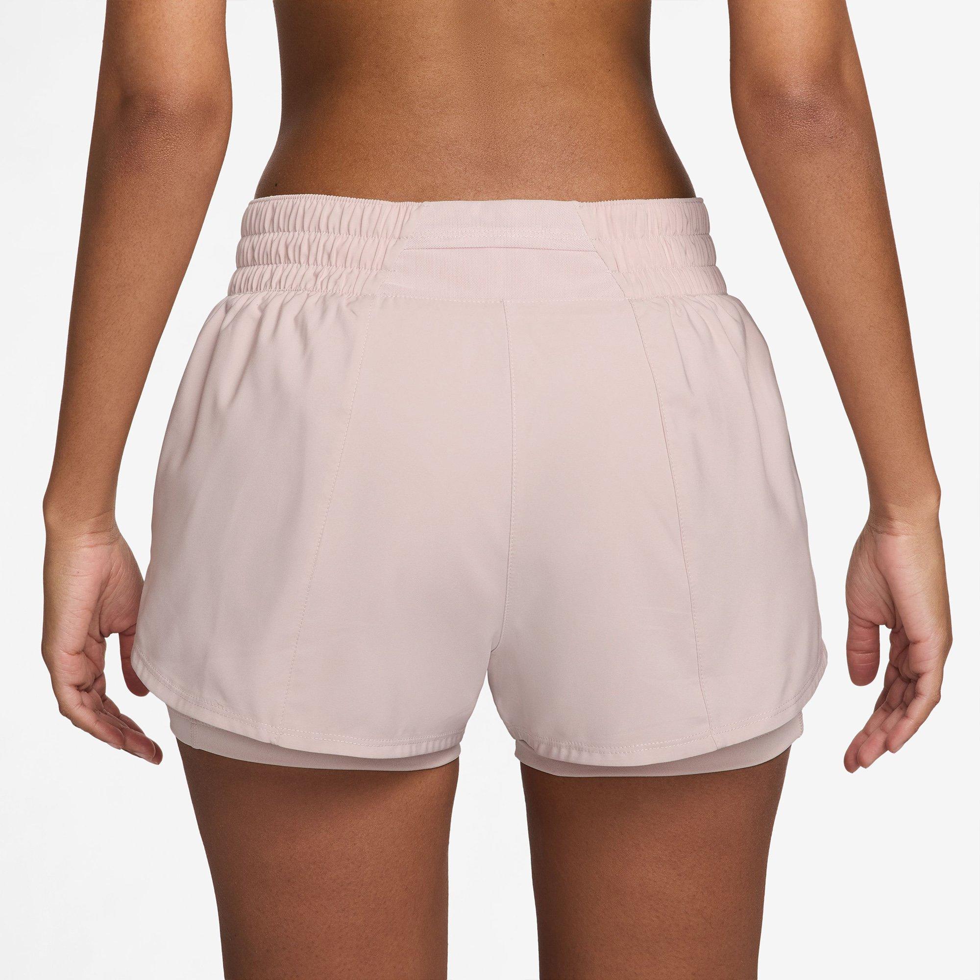 Red/Ref.Silver - Nike - Dri FIT One Womens 2 In 1 Performance Shorts - 2