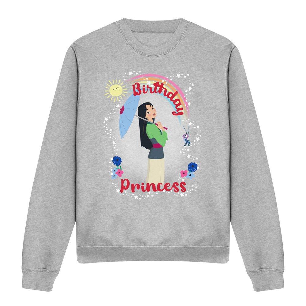 Light Grey - Disney - Mulan Birthday Princess And Her Lucky Cricket Swea - 4