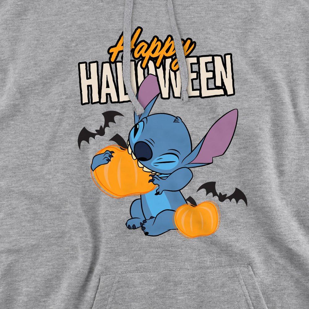 Light Grey - Disney - Lilo & Stitch Happy Halloween Mens Hoodie Light Gr - 2