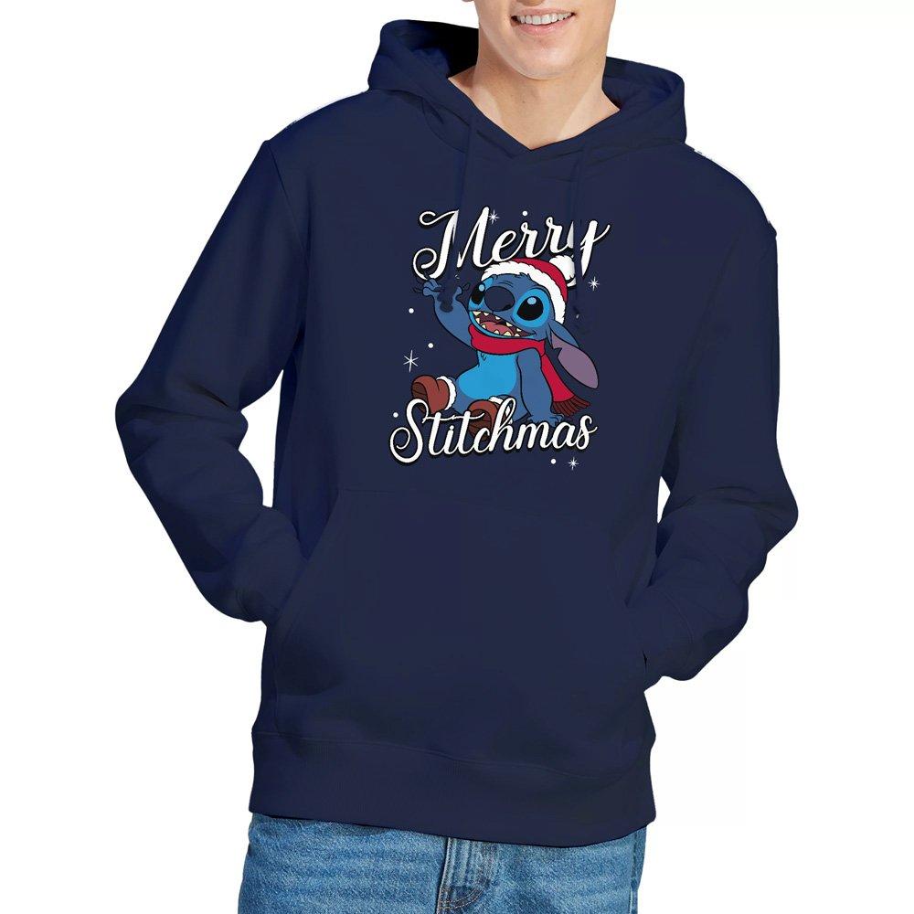 Navy - Disney - Lilo & Stitch Merry Stitchmas Santa Hat Hoodie Nav - 1