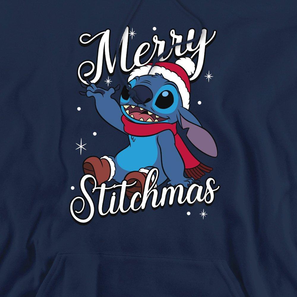 Navy - Disney - Lilo & Stitch Merry Stitchmas Santa Hat Hoodie Nav - 2
