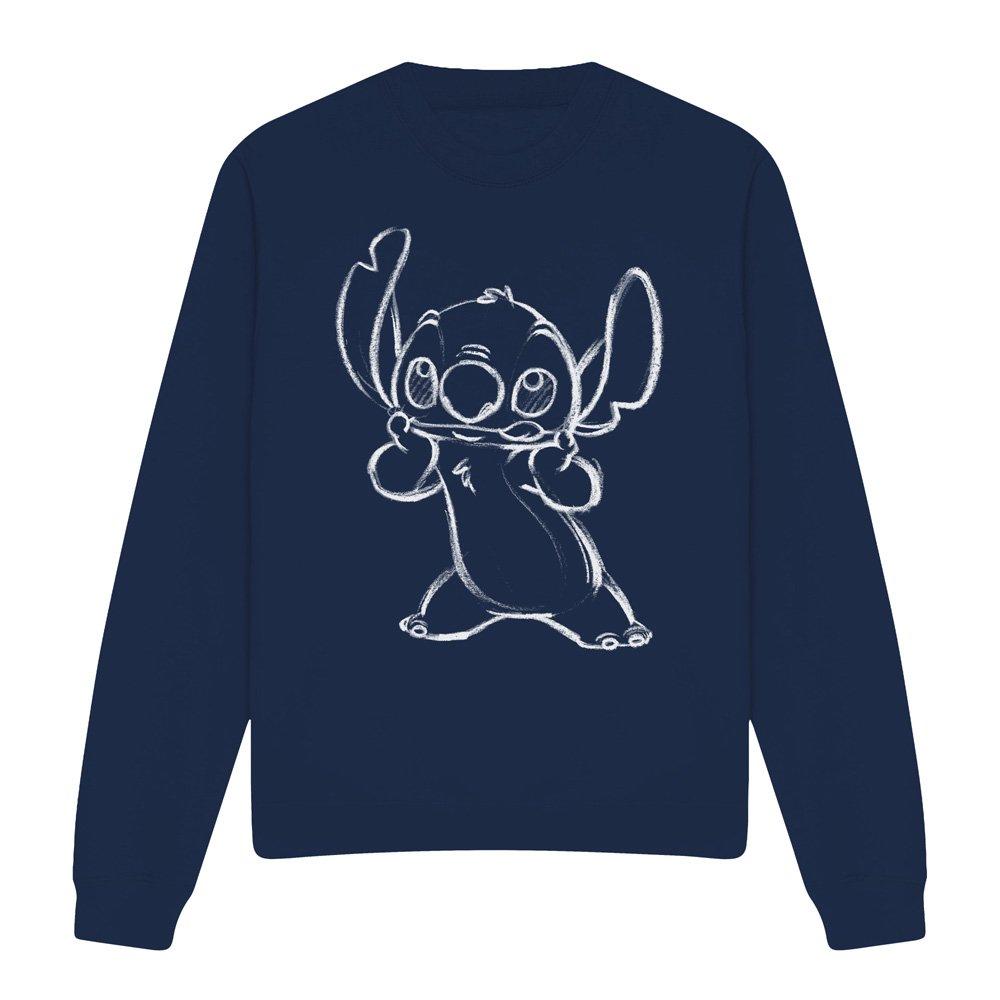 Navy - Disney - Lilo And Stitch Sketch Sweatshirt Navy - 4