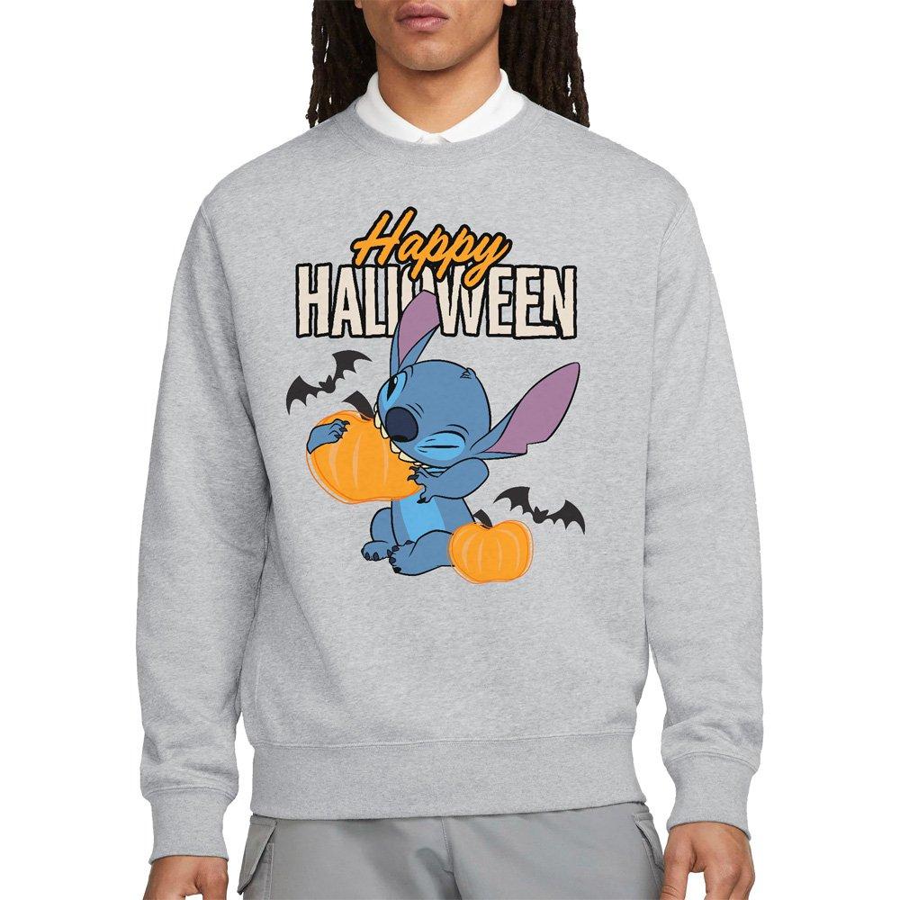 Disney Lilo & Stitch Happy Halloween Sweatshirt Light Gre