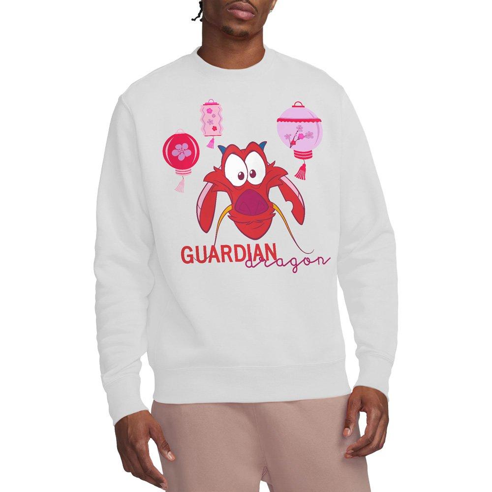 Disney Men's Mulan Mushu Guardian Dragon Sweatshirt White - S