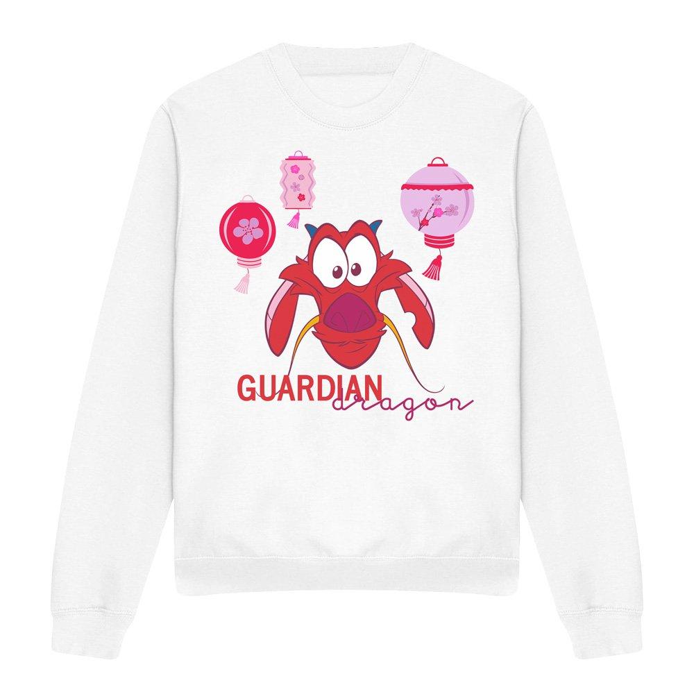 White - Disney - Mulan Mushu Guardian Dragon Sweatshirt White - 4