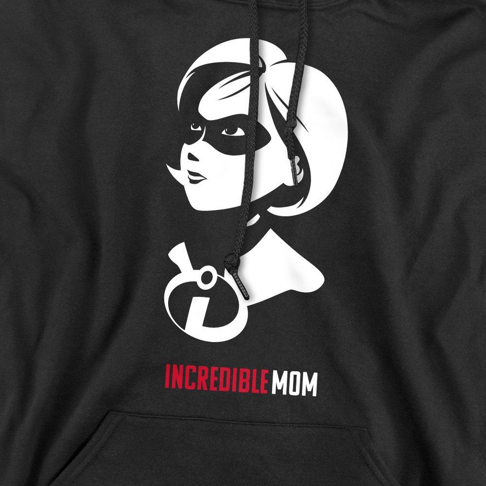 Black - Disney - The Incredibles Incredible Mom Mens Hoodie Black - 2