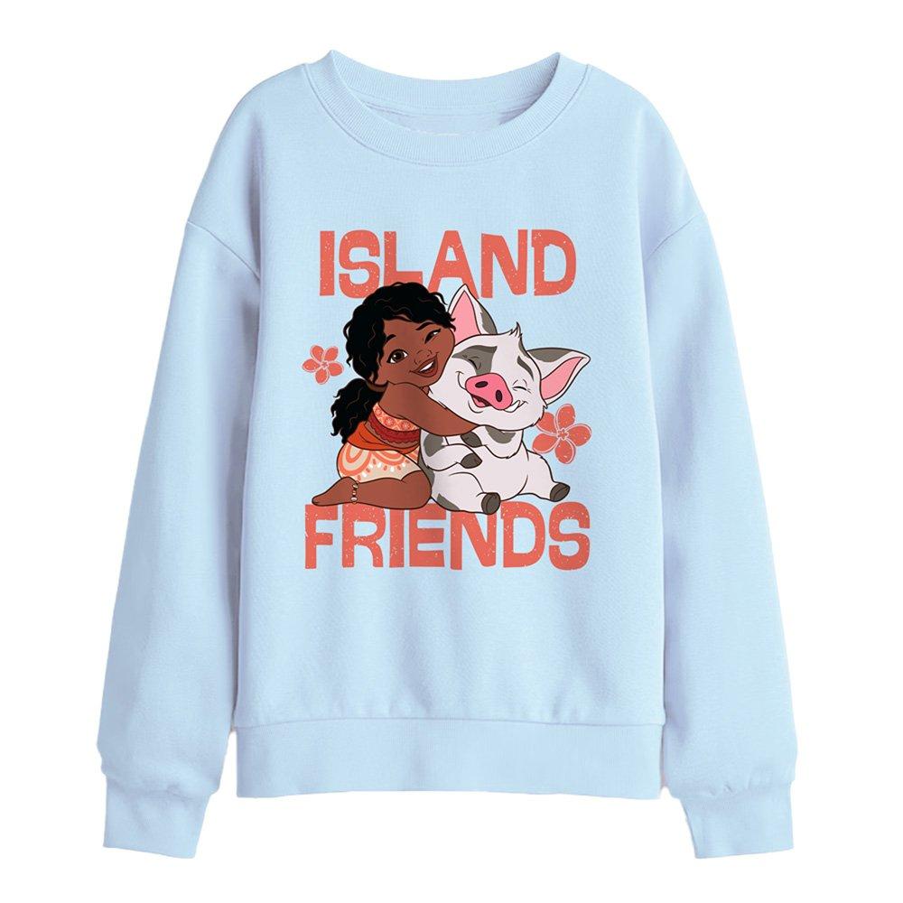 Light Blue - Disney - Moana 2 Simea And Pua Island Friends Kids Sweat L - 1
