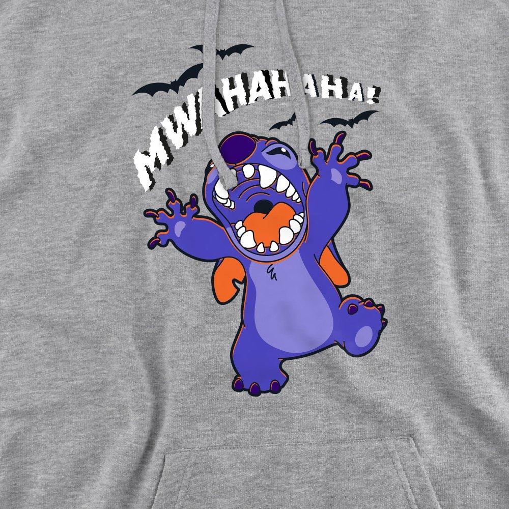 Light Grey - Disney - Lilo & Stitch Evil Laugh Mens Hoodie Light Grey - 2