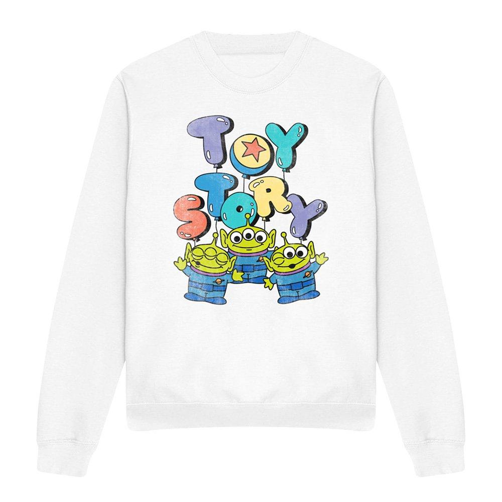 White - Disney - Toy Story Alien Balloons Sweatshirt White - 4