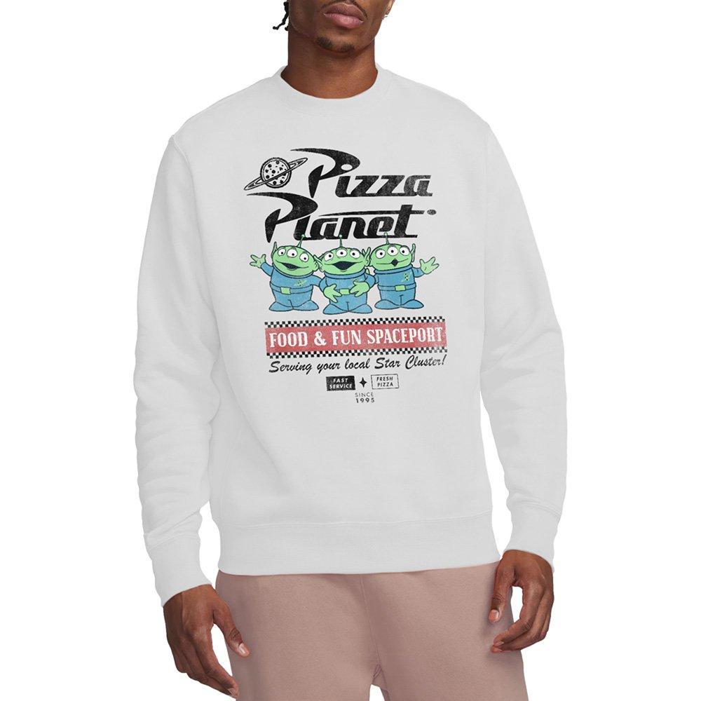 White - Disney - Toy Story Aliens Food Spaceport Sweatshirt White - 1