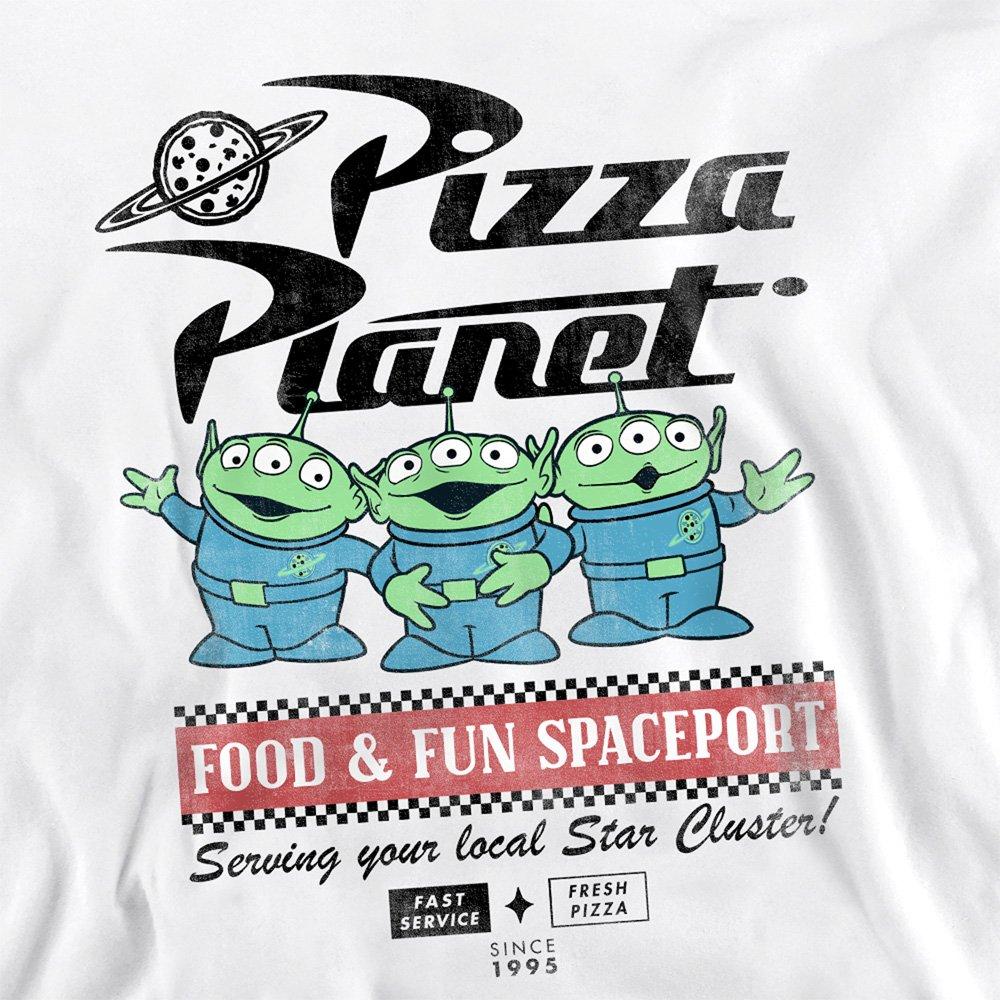 White - Disney - Toy Story Aliens Food Spaceport Sweatshirt White - 2
