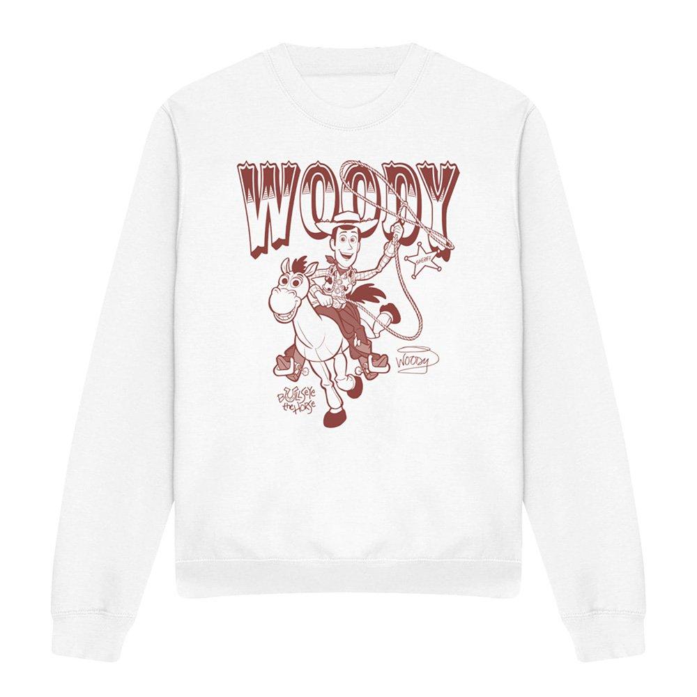 White - Disney - Toy Story Woody Bullseye Ride Sweatshirt White - 4