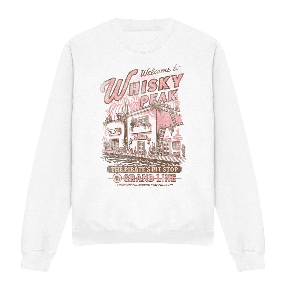 White - One Piece - One Piece Welcome To Whisky Peak Sweatshirt White - 4
