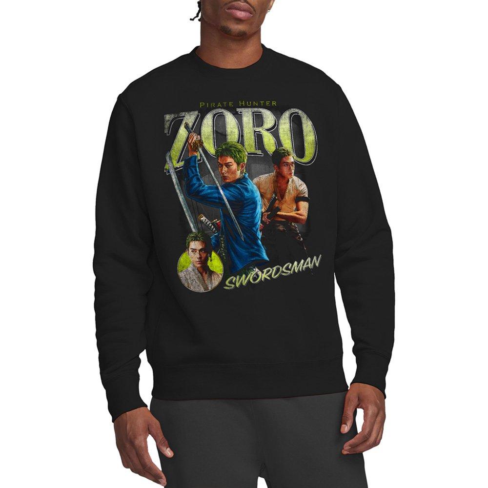 Black - One Piece - One Piece Zoro Homage Sweatshirt Black - 1