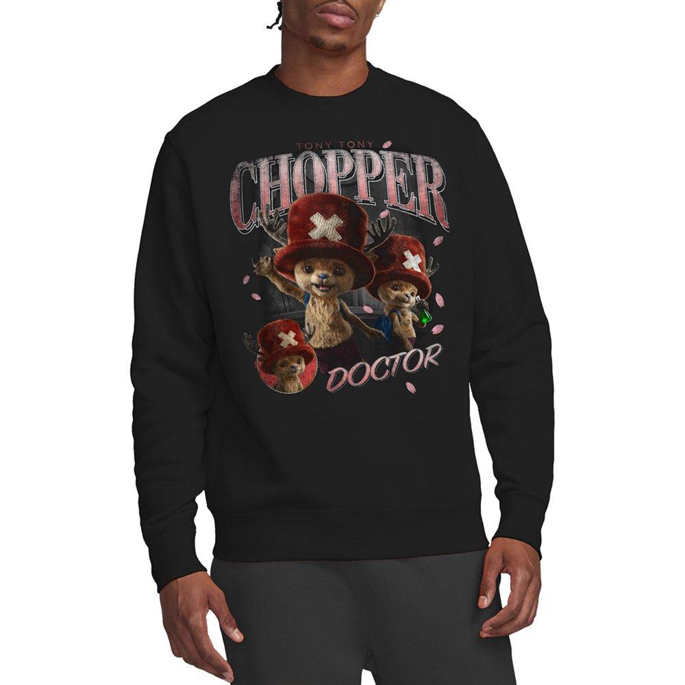 Black - One Piece - One Piece Chopper Homage Sweatshirt Black - 1