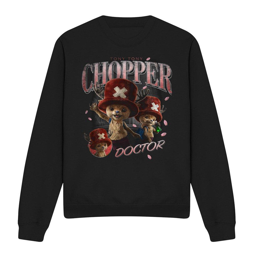 Black - One Piece - One Piece Chopper Homage Sweatshirt Black - 4