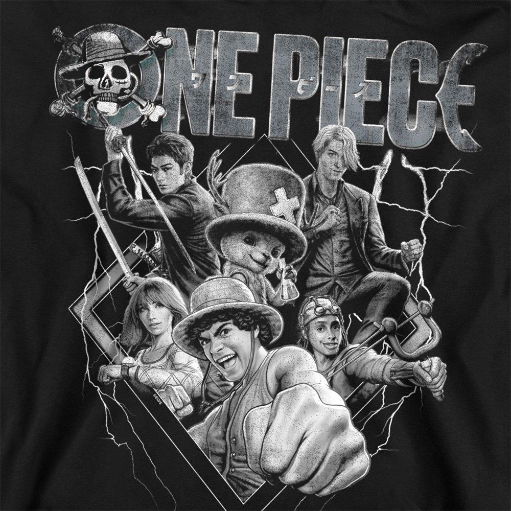 Black - One Piece - One Piece Straw Hat Crew Heavy Metal Sweatshirt B - 2