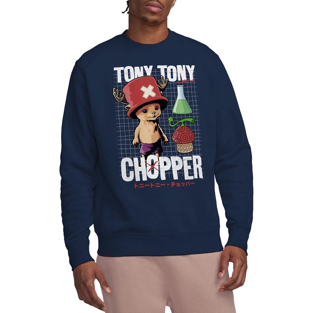 Navy - One Piece - Chopper Schematic Sweatshirt Navy - 1