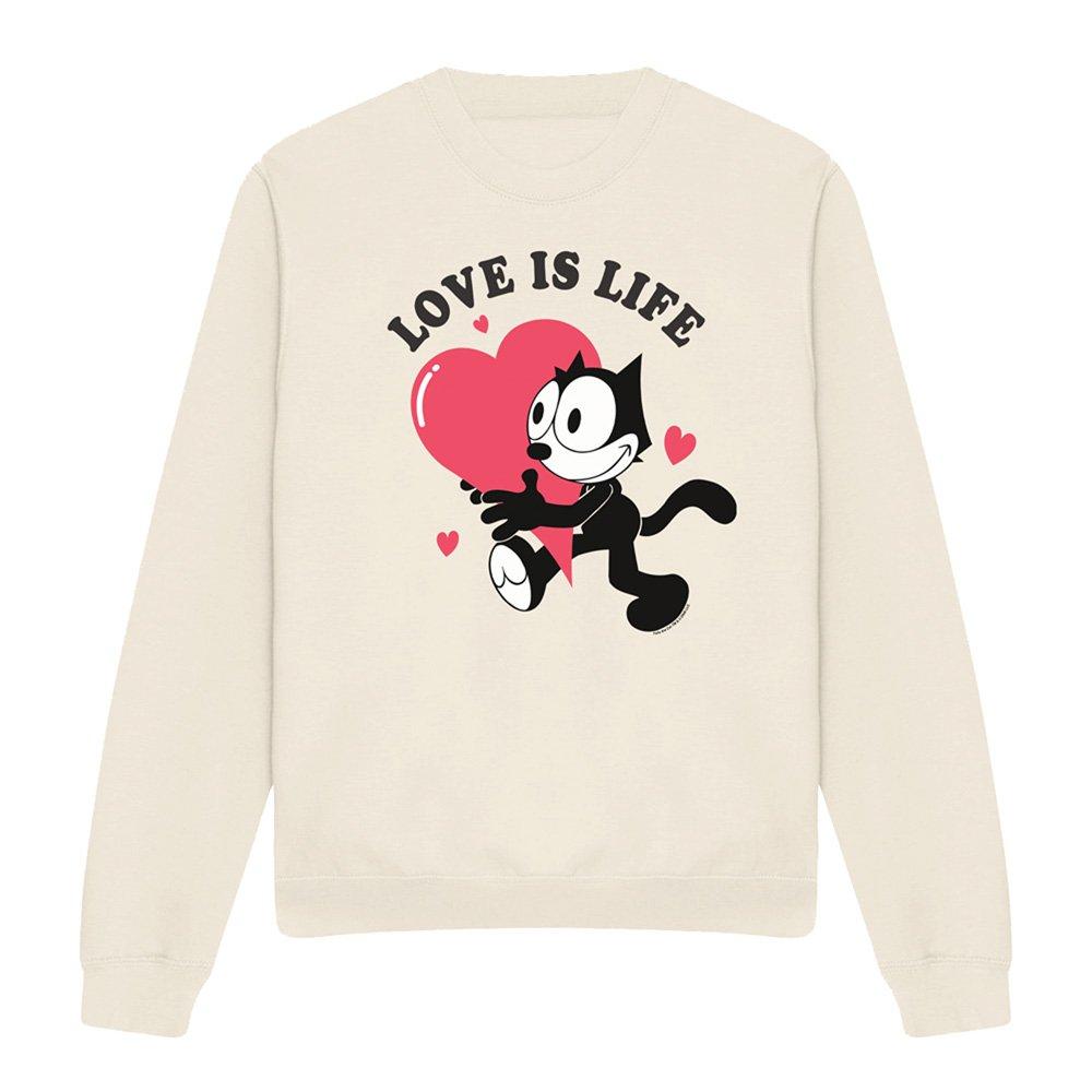 Natural - Universal - Felix The Cat Love Is Life Sweatshirt Natural - 4