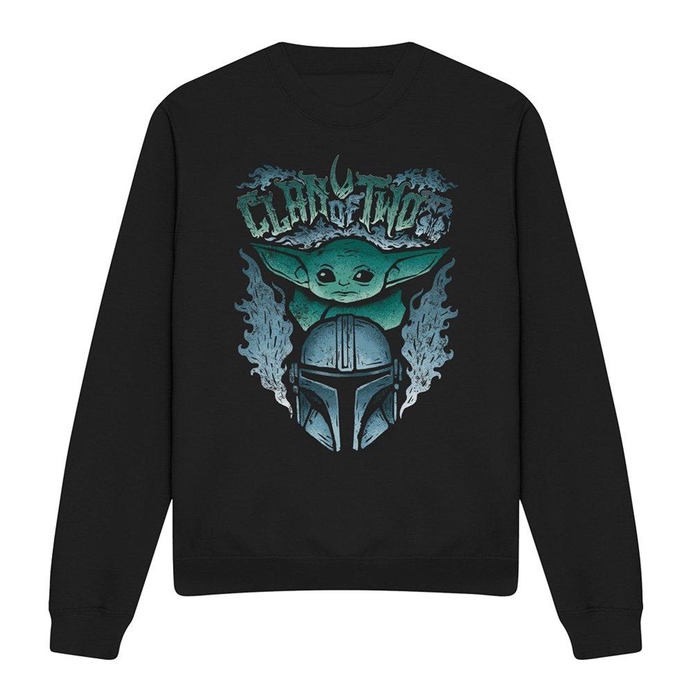 Black - Star Wars - The Mandalorian Clan Of Two Metal Band Sweatshirt - 4
