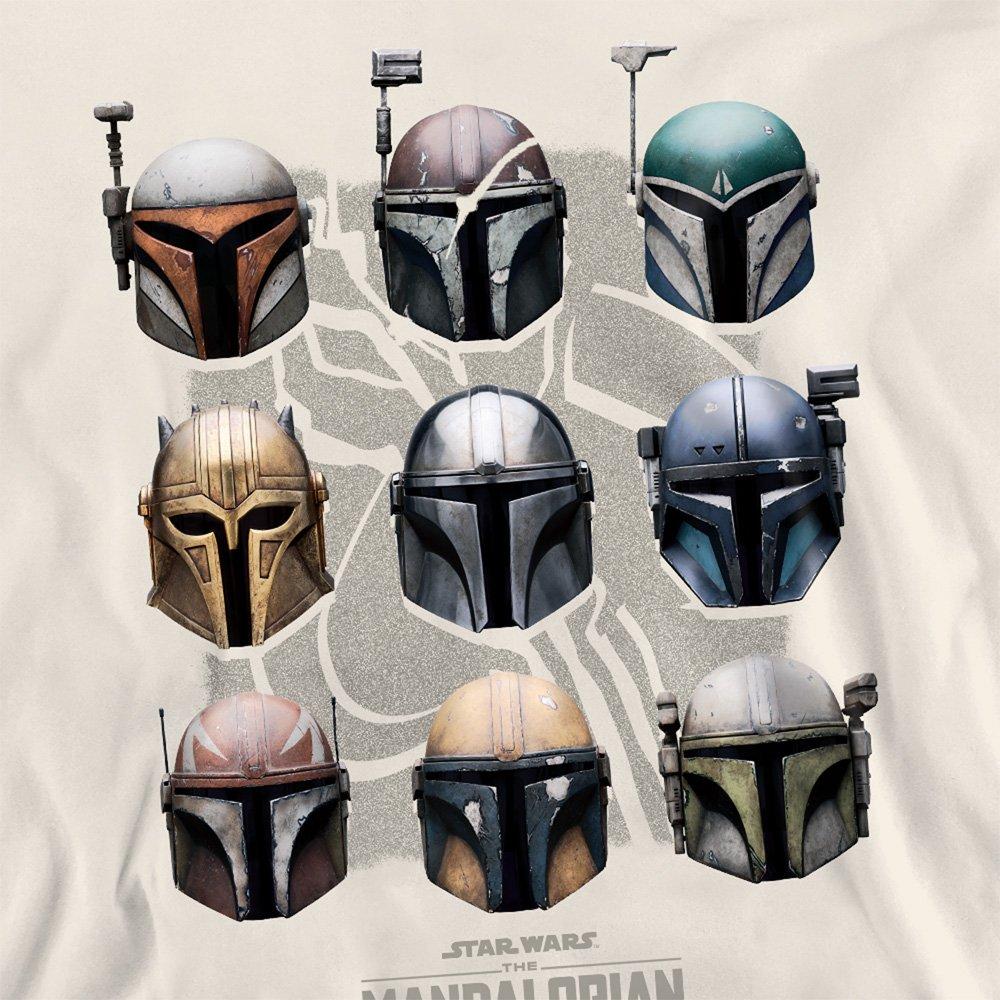 Beige - Star Wars - The Mandalorian Mando Helmet Grid Sweatshirt Natu - 2