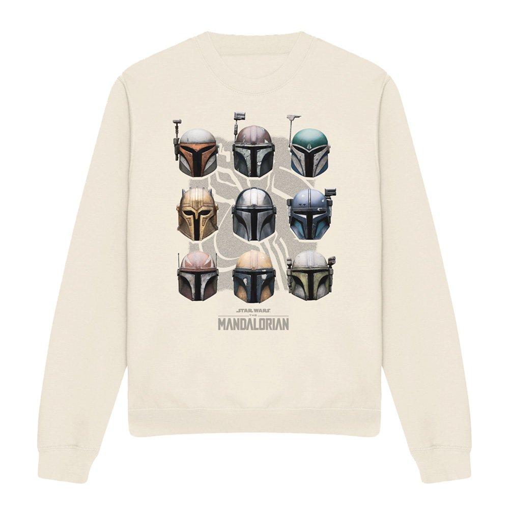 Beige - Star Wars - The Mandalorian Mando Helmet Grid Sweatshirt Natu - 4