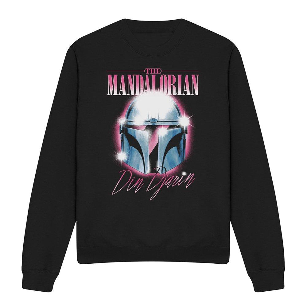 Black - Star Wars - The Mandalorian Din Djarin 80S Helmet Sweatshirt - 4