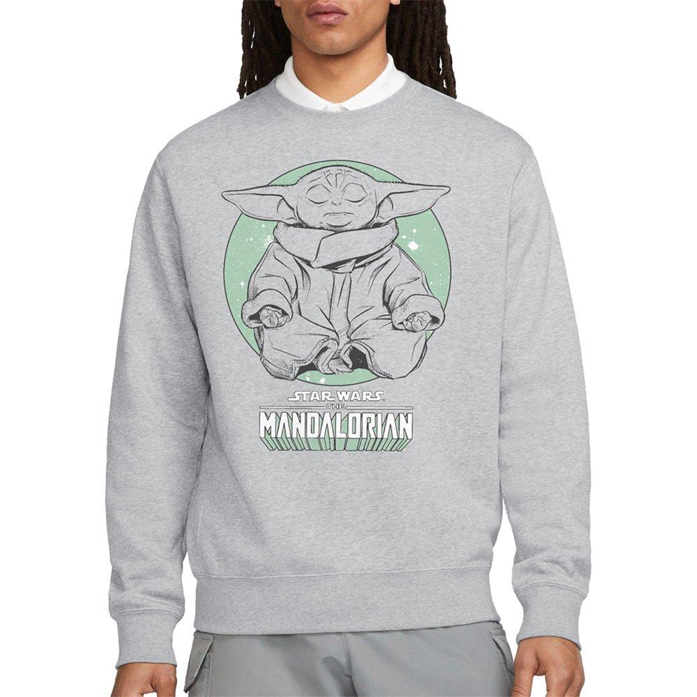 Light Grey - Star Wars - The Mandalorian Relaxing Grogu Yoga Sweatshirt At - 1